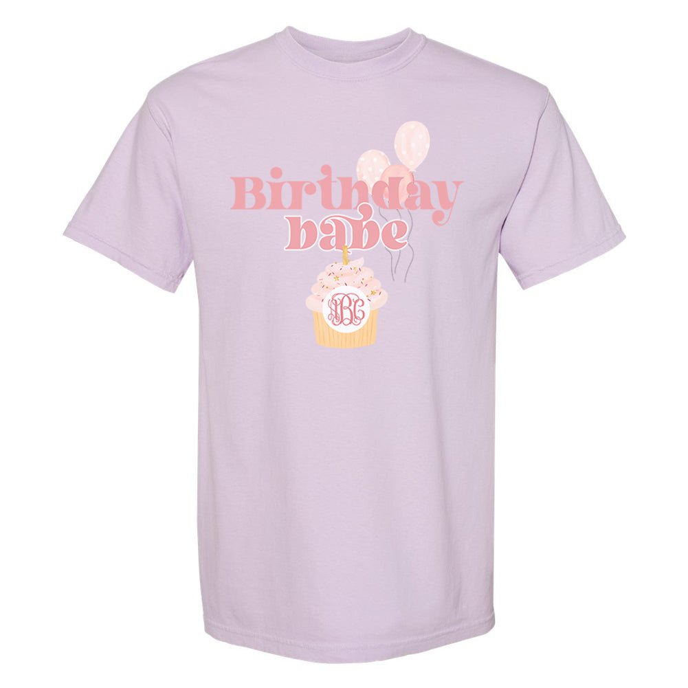 Monogrammed 'Birthday Babe' T-Shirt - United Monograms