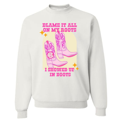 Monogrammed 'Blame It On My Roots' Crewneck Sweatshirt - United Monograms