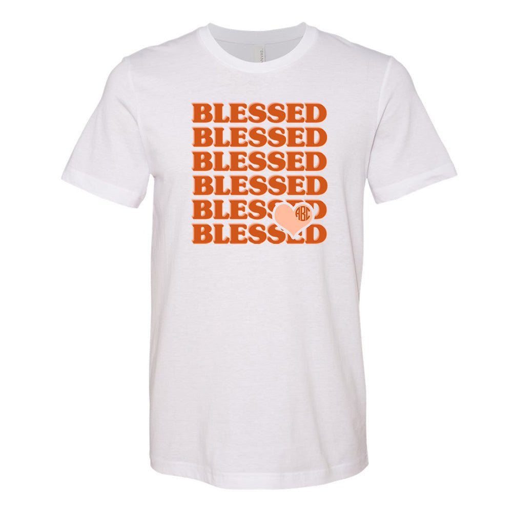 Monogrammed 'Blessed' Premium T-Shirt - United Monograms