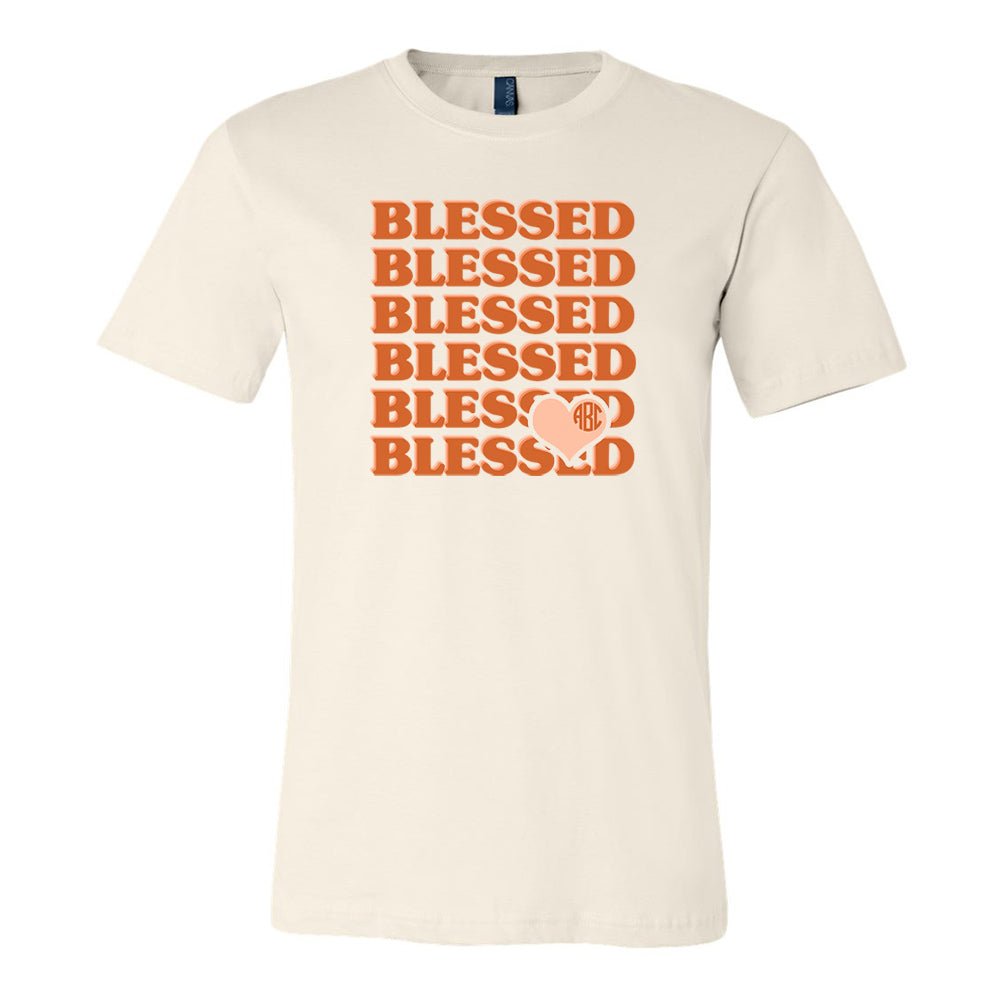 Monogrammed 'Blessed' Premium T-Shirt - United Monograms