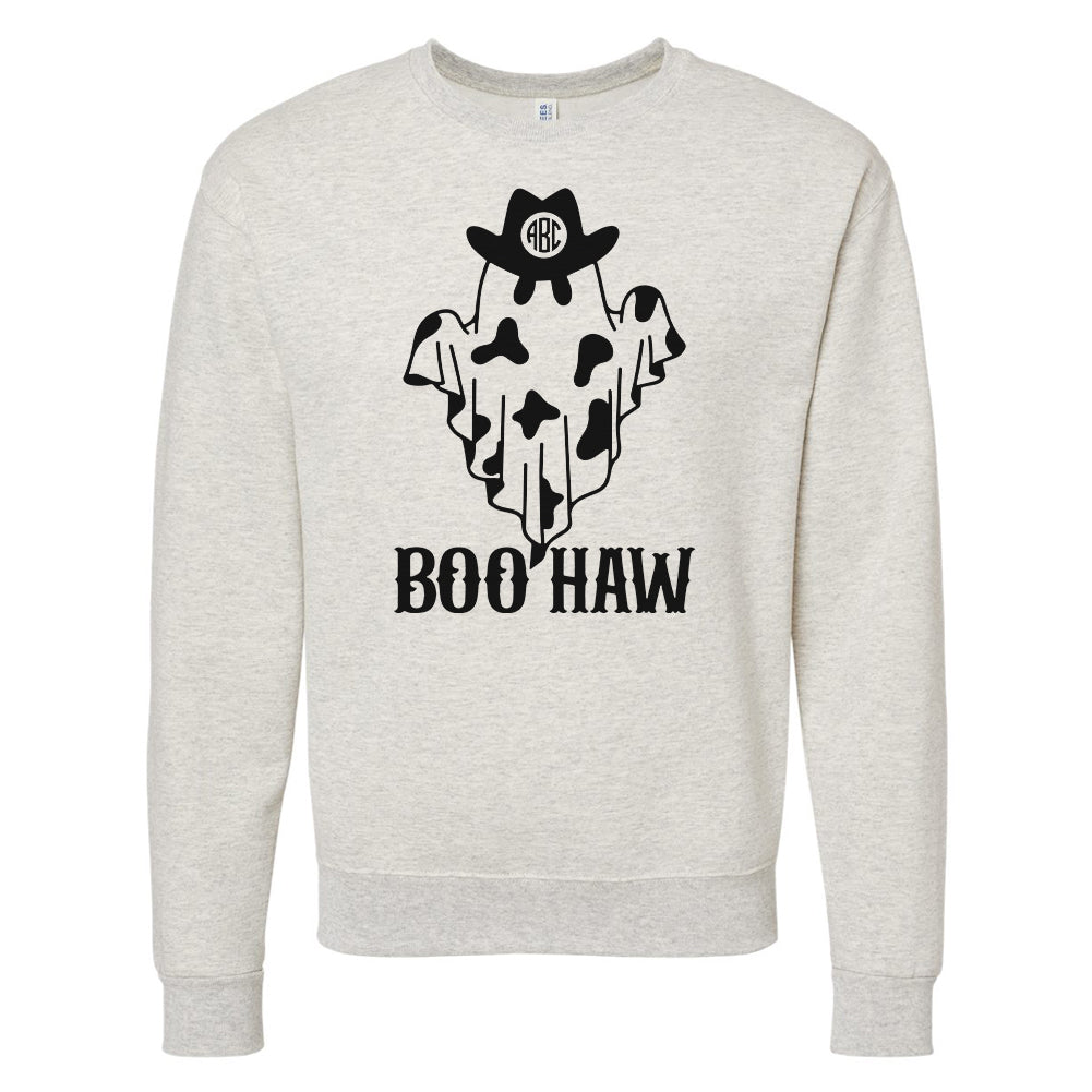 Monogrammed 'Boo-Haw' Crewneck Sweatshirt - United Monograms