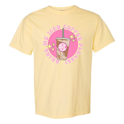 Monogrammed 'Bring Me Iced Coffee' T-Shirt - United Monograms