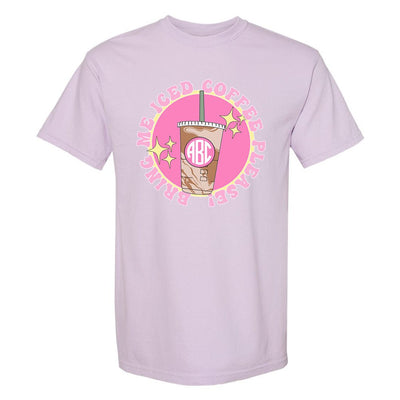 Monogrammed 'Bring Me Iced Coffee' T-Shirt - United Monograms