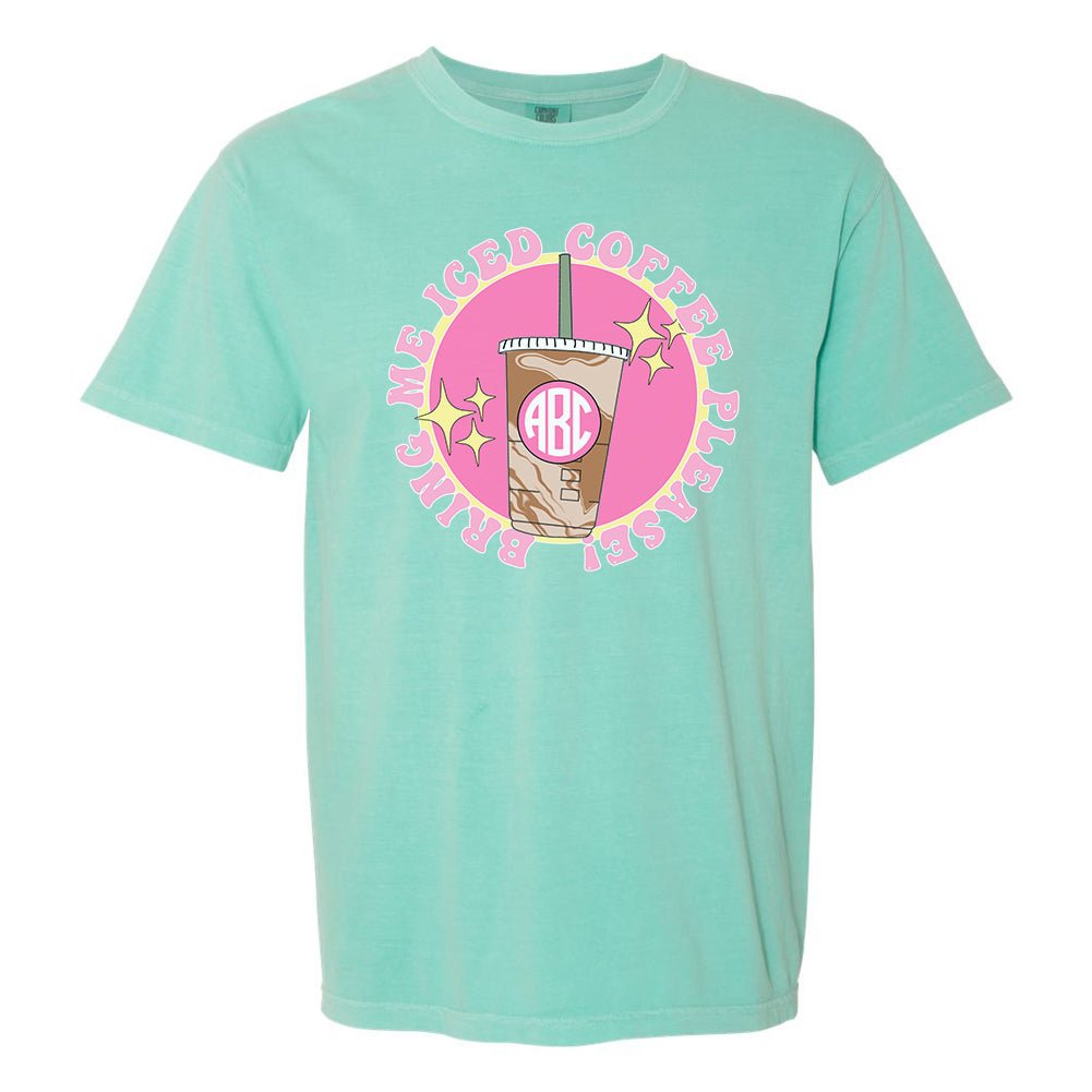 Monogrammed 'Bring Me Iced Coffee' T-Shirt - United Monograms