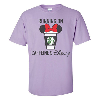 Monogrammed 'Caffeine & Disney' Basic T-Shirt - United Monograms