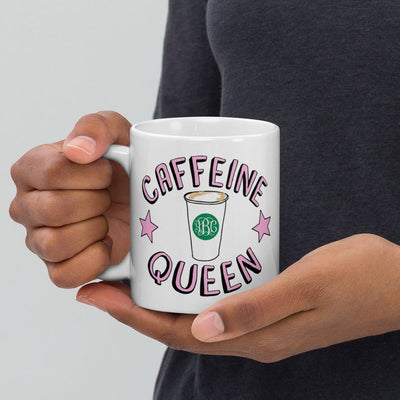 Monogrammed 'Caffeine Queen' Mug - United Monograms