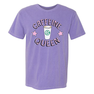 Monogrammed 'Caffeine Queen' T-Shirt - United Monograms