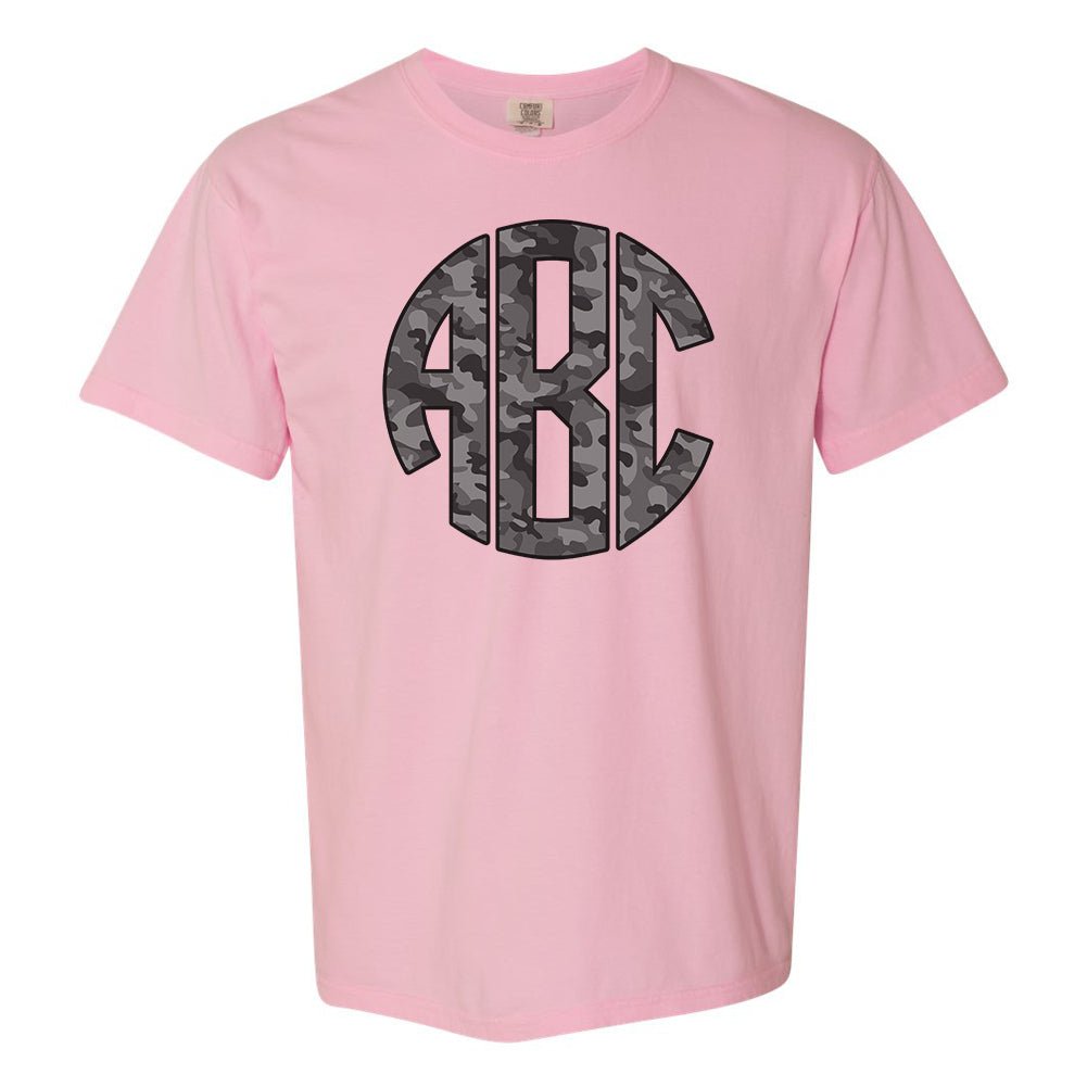 Monogrammed 'Camo' Big Print T-Shirt - United Monograms