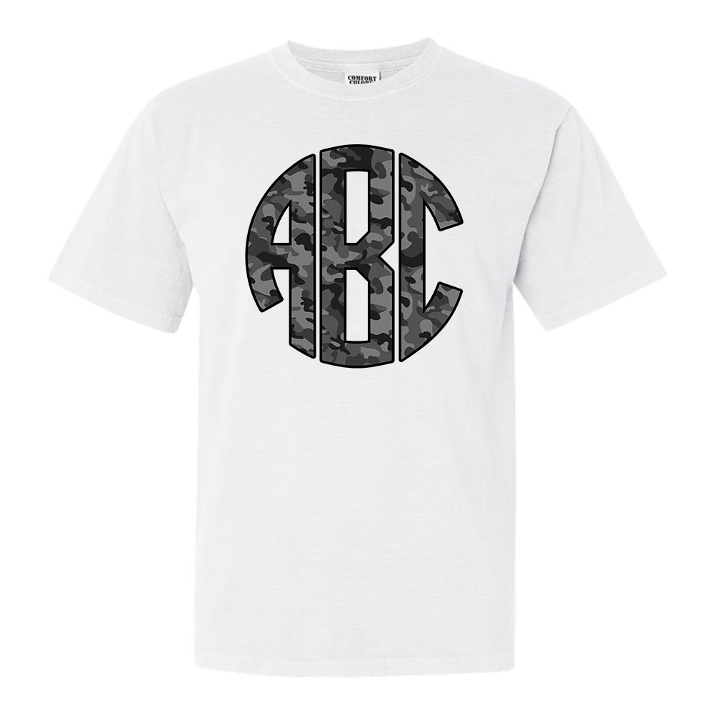 Monogrammed 'Camo' Big Print T-Shirt - United Monograms