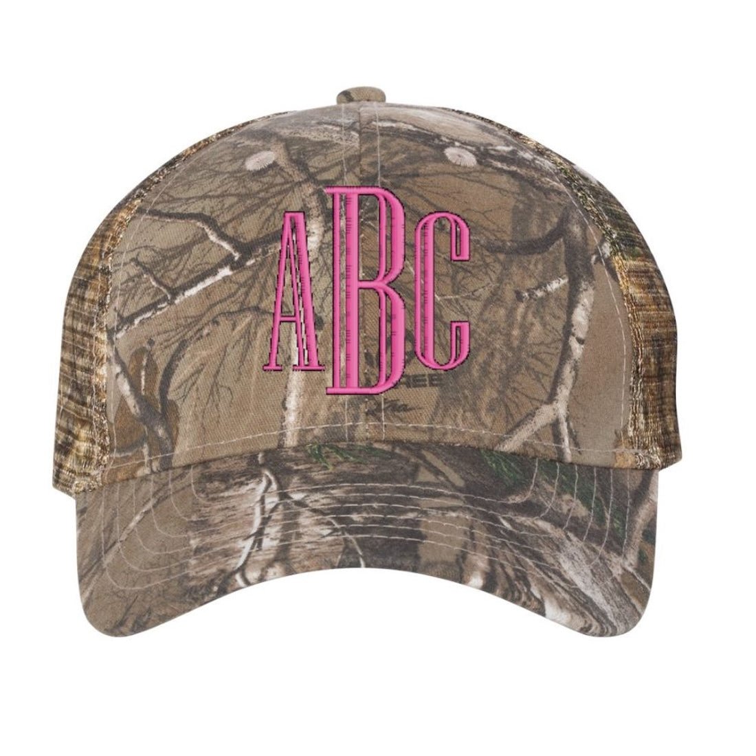 Monogrammed Camo Trucker Hat - United Monograms