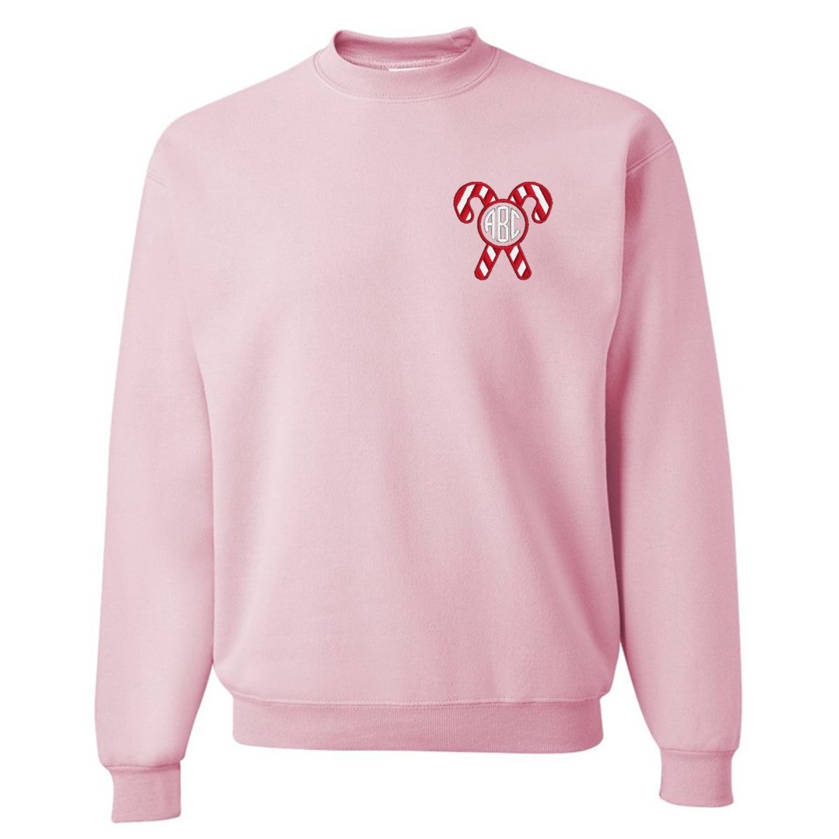 Monogrammed 'Candy Cane' Crewneck Sweatshirt - United Monograms