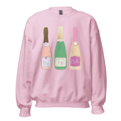 Monogrammed 'Champagne Bottles' Crewneck Sweatshirt - United Monograms
