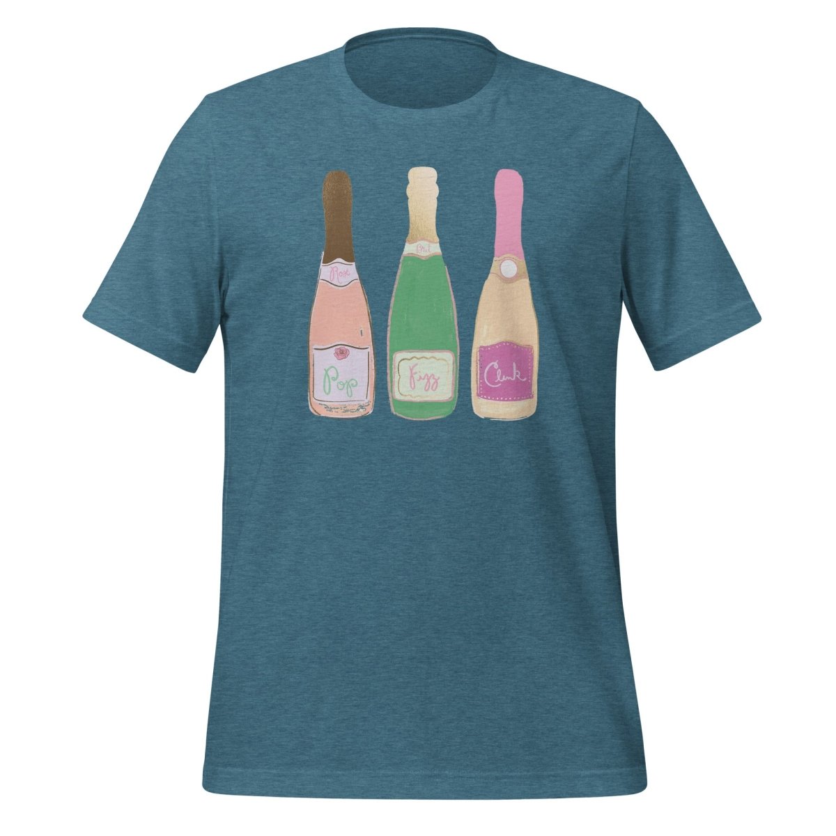 Monogrammed 'Champagne Bottles' Premium T-Shirt - United Monograms