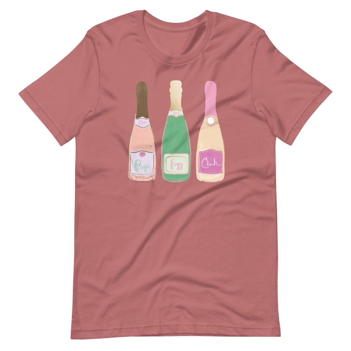 Monogrammed 'Champagne Bottles' Premium T-Shirt - United Monograms