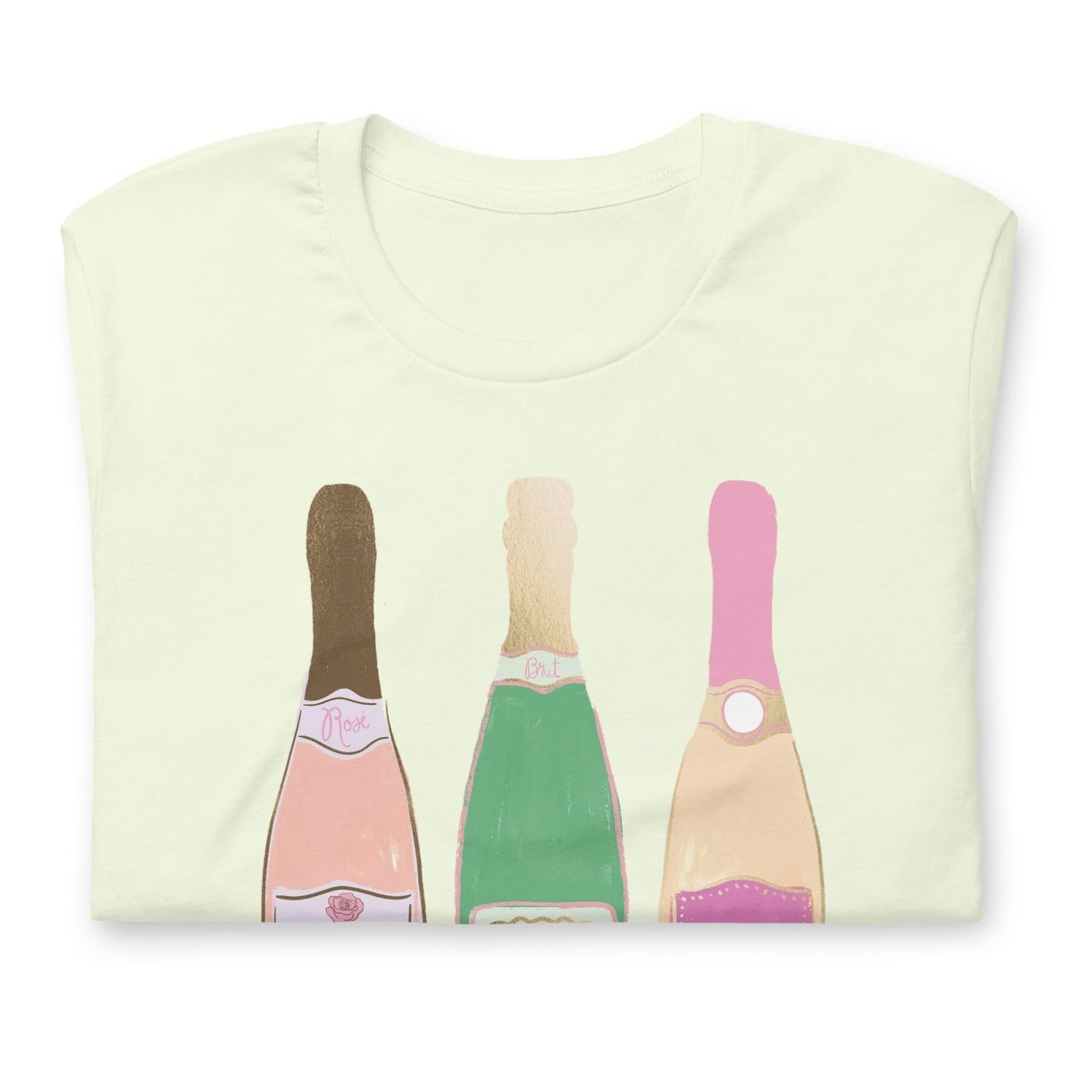 Monogrammed 'Champagne Bottles' Premium T-Shirt - United Monograms