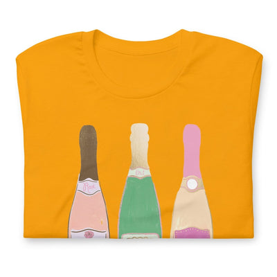 Monogrammed 'Champagne Bottles' Premium T-Shirt - United Monograms