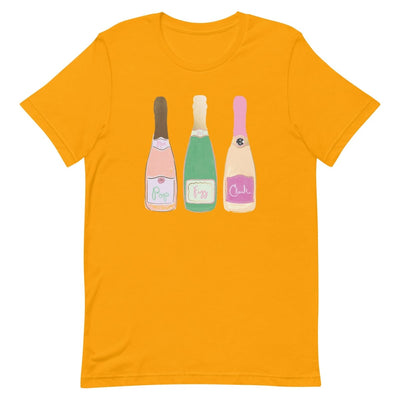 Monogrammed 'Champagne Bottles' Premium T-Shirt - United Monograms