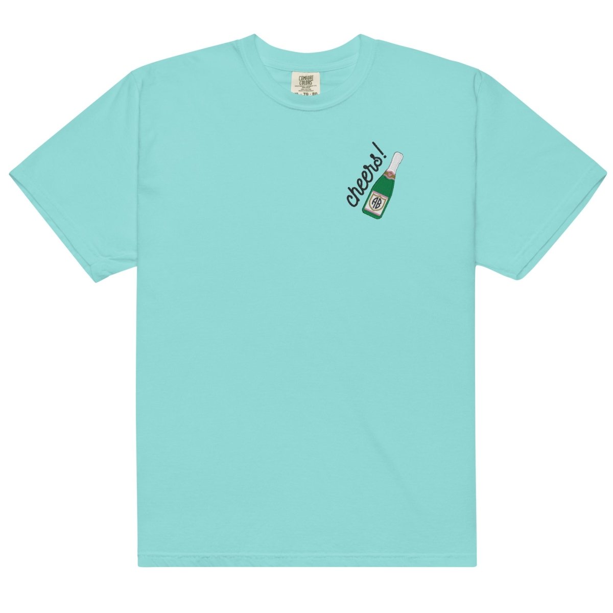 Monogrammed Champagne 'Cheers' T-Shirt - United Monograms