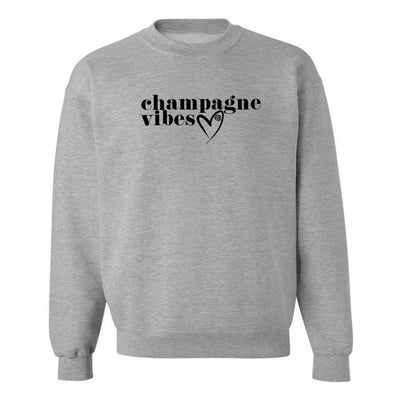 Monogrammed 'Champagne Vibes' Crewneck Sweatshirt - United Monograms