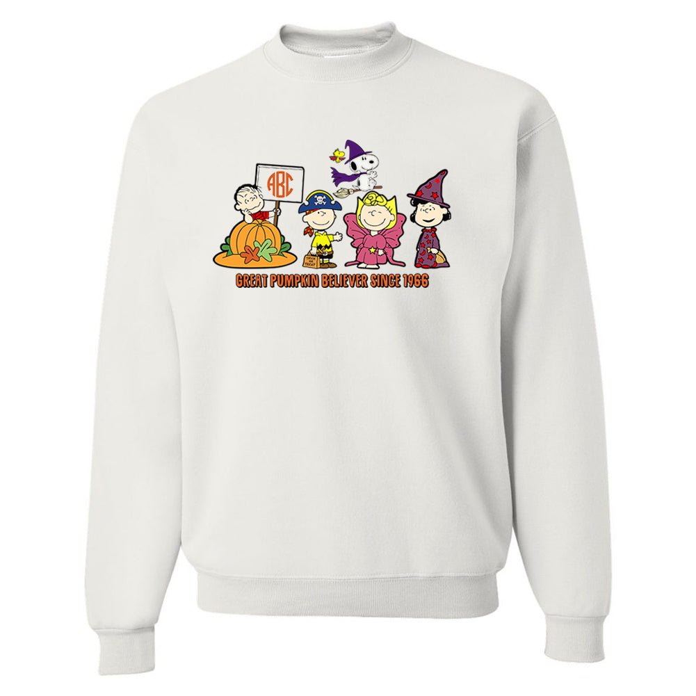 Monogrammed 'Charlie Brown Great Pumpkin' Crewneck Sweatshirt - United Monograms