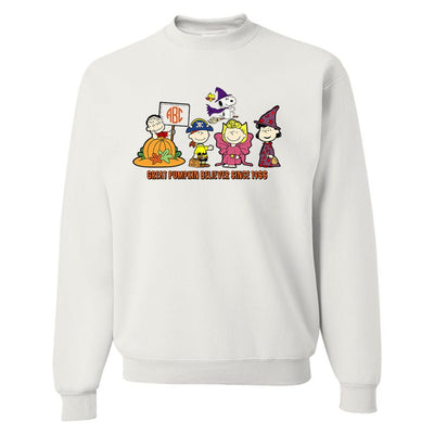 Monogrammed 'Charlie Brown Great Pumpkin' Crewneck Sweatshirt - United Monograms