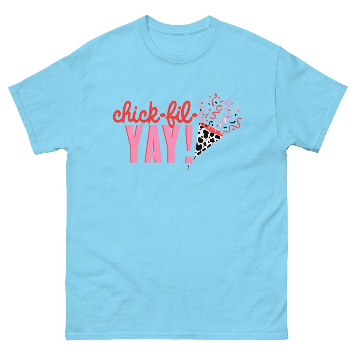 Monogrammed 'Chick-fil-YAY' Basic T-Shirt - United Monograms