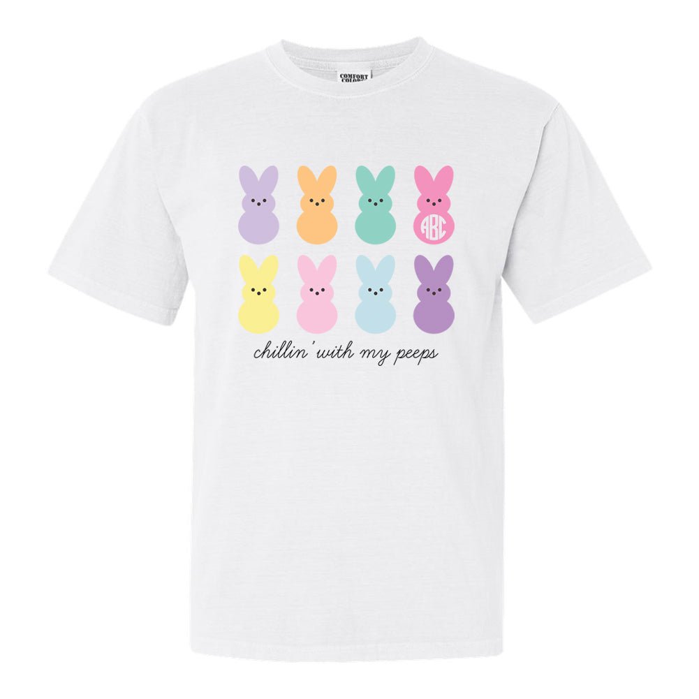 Monogrammed 'Chillin' With My Peeps' T-Shirt - United Monograms