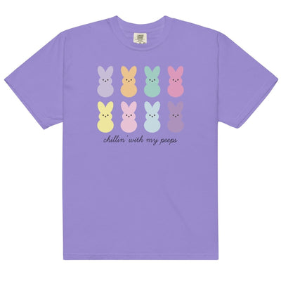 Monogrammed 'Chillin' With My Peeps' T-Shirt - United Monograms