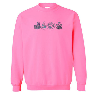 Monogrammed 'Chinoiserie Pumpkin Set' Embroidered Sweatshirt - United Monograms