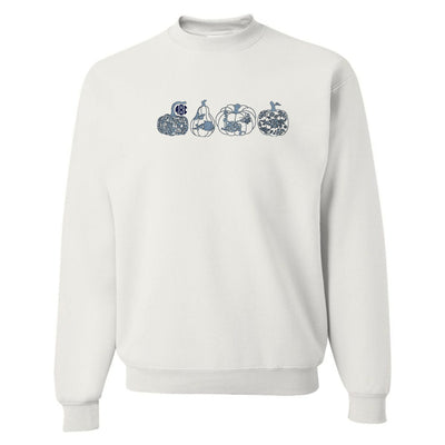 Monogrammed 'Chinoiserie Pumpkin Set' Embroidered Sweatshirt - United Monograms