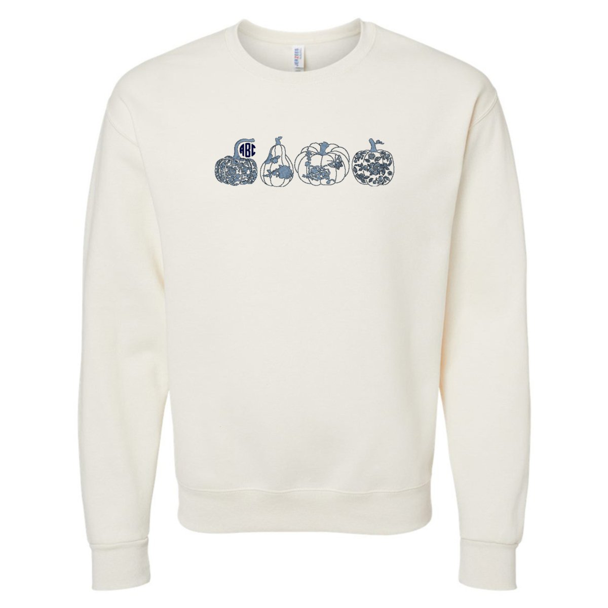 Monogrammed 'Chinoiserie Pumpkin Set' Embroidered Sweatshirt - United Monograms