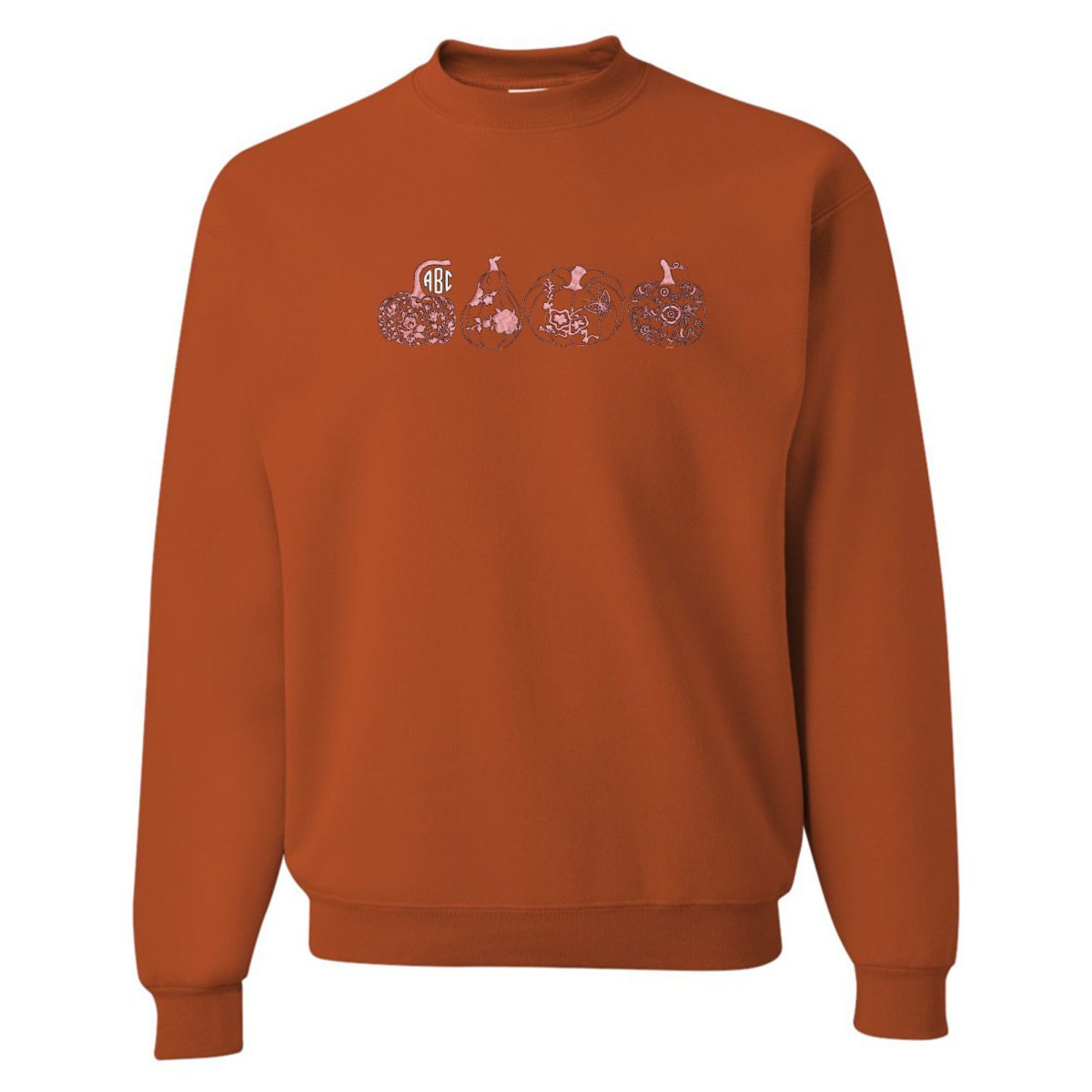 Monogrammed 'Chinoiserie Pumpkin Set' Embroidered Sweatshirt - United Monograms