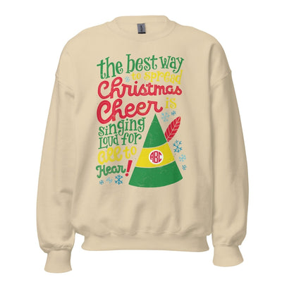 Monogrammed 'Christmas Cheer' Crewneck Sweatshirt - United Monograms