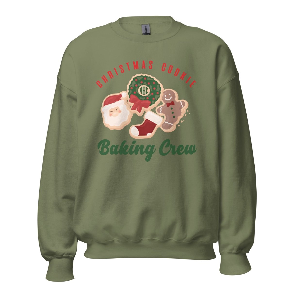 Monogrammed 'Christmas Cookie Baking Crew' Crewneck Sweatshirt - United Monograms