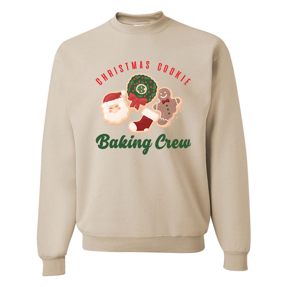 Monogrammed 'Christmas Cookie Baking Crew' Crewneck Sweatshirt - United Monograms