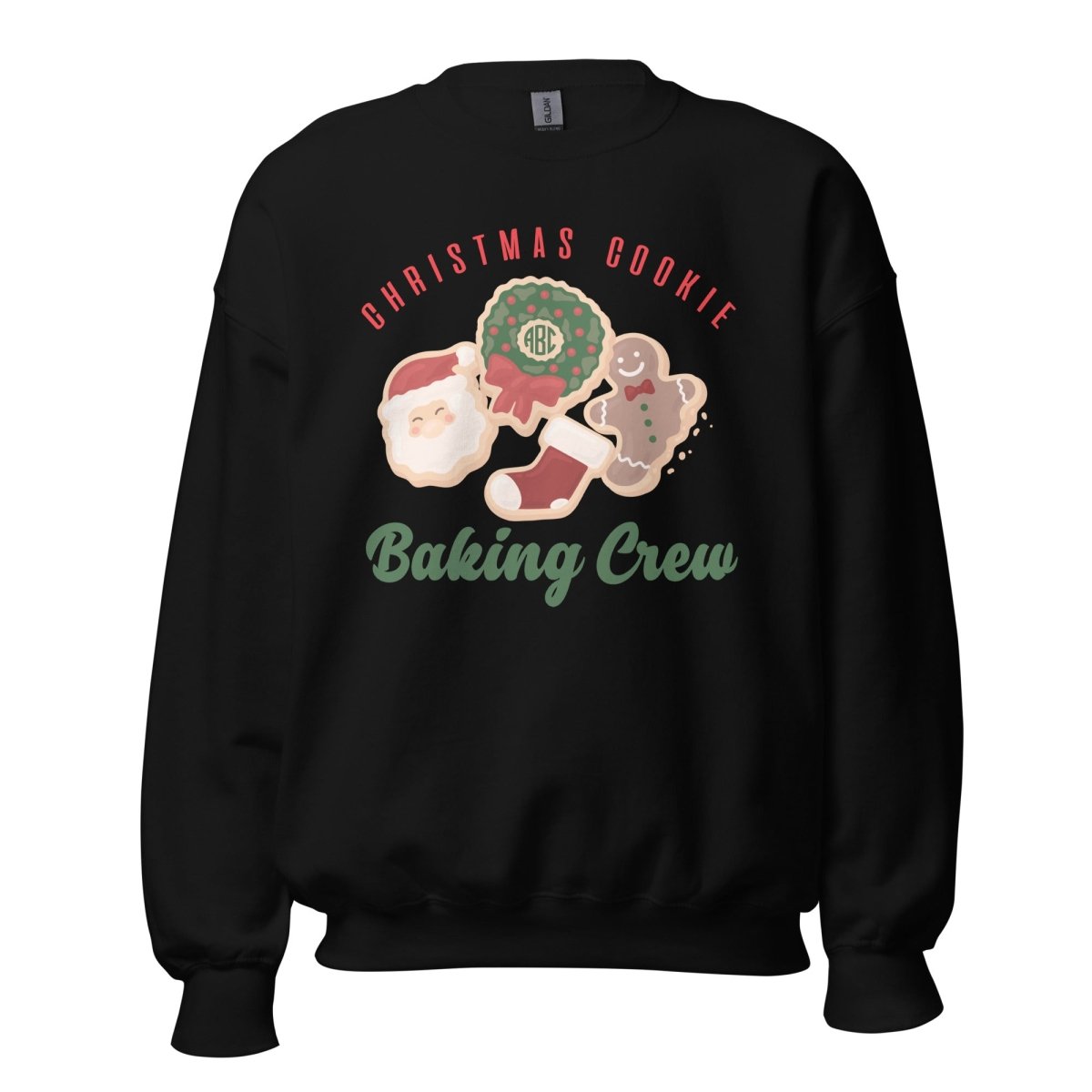 Monogrammed 'Christmas Cookie Baking Crew' Crewneck Sweatshirt - United Monograms