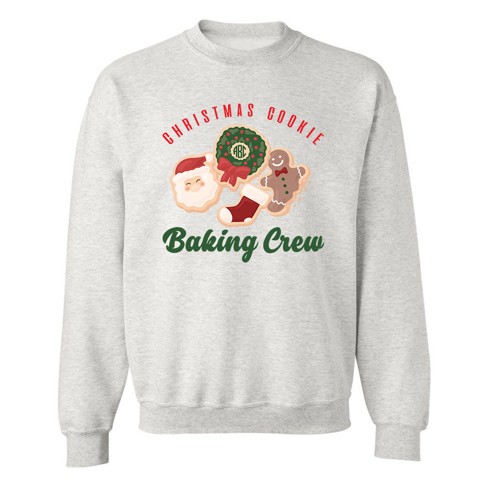 Monogrammed 'Christmas Cookie Baking Crew' Crewneck Sweatshirt - United Monograms