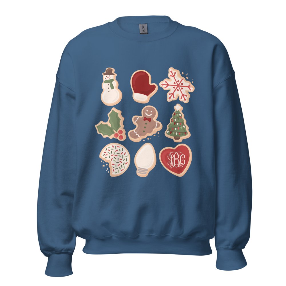 Monogrammed 'Christmas Cookies' Crewneck Sweatshirt - United Monograms