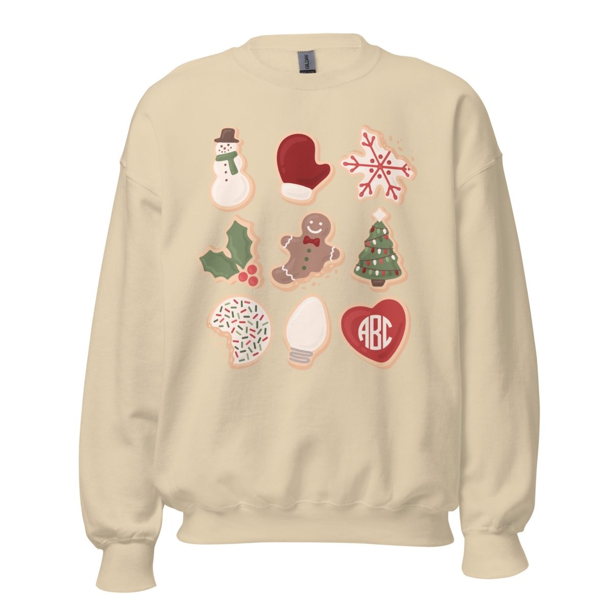 Monogrammed 'Christmas Cookies' Crewneck Sweatshirt - United Monograms