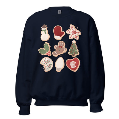 Monogrammed 'Christmas Cookies' Crewneck Sweatshirt - United Monograms