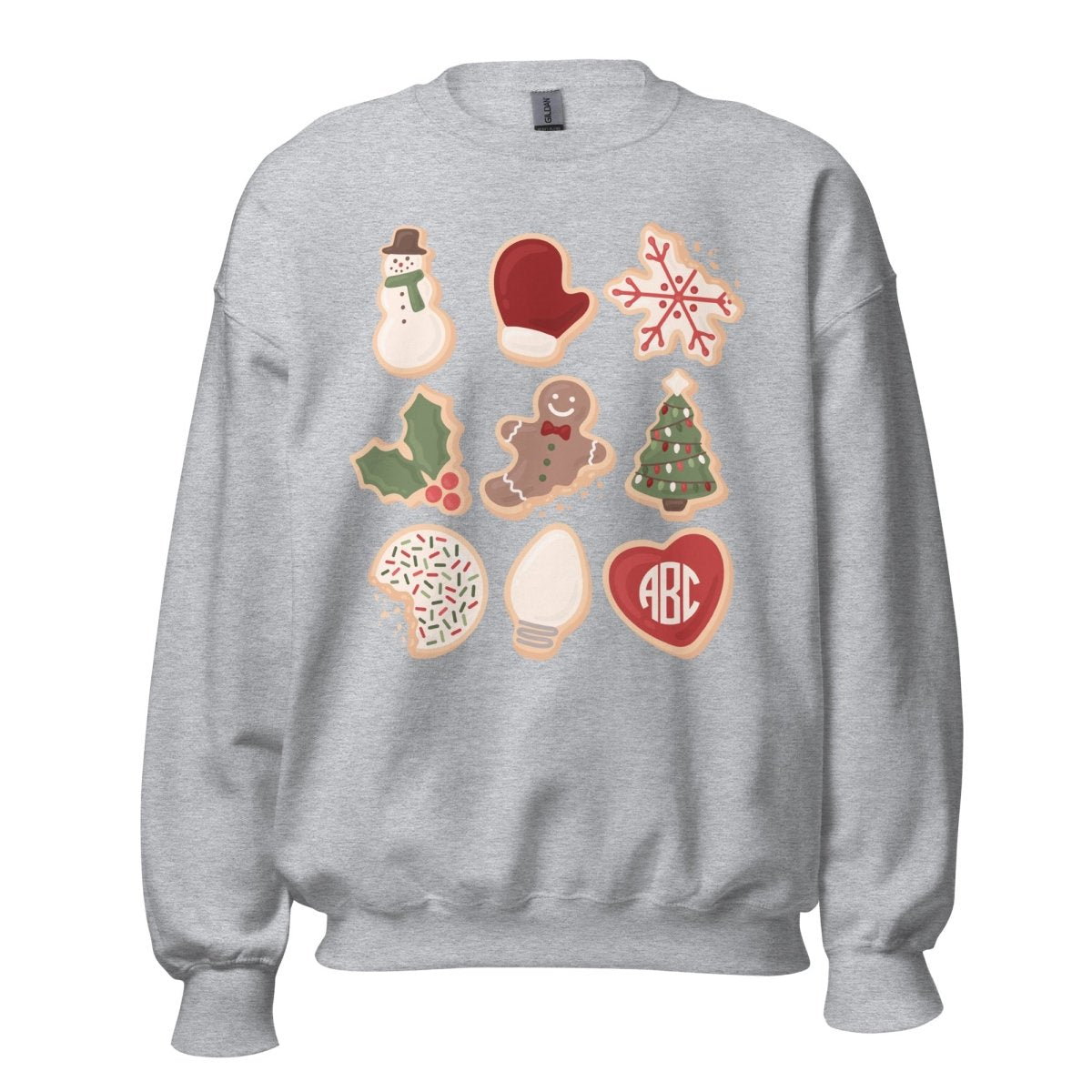 Monogrammed 'Christmas Cookies' Crewneck Sweatshirt - United Monograms