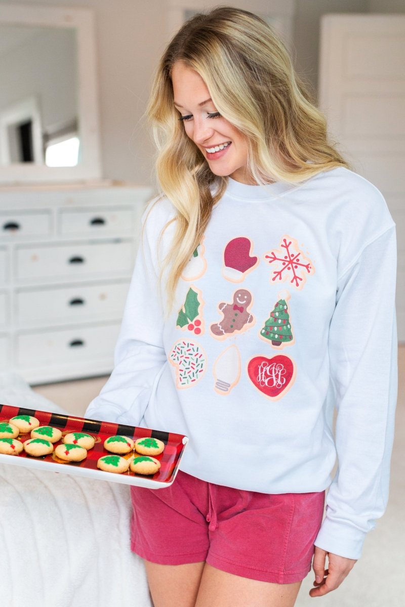 Monogrammed 'Christmas Cookies' Crewneck Sweatshirt - United Monograms