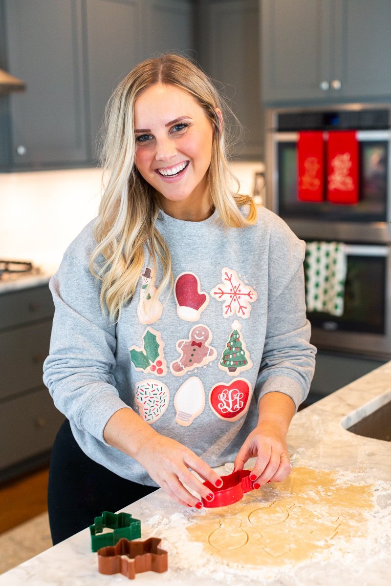 Monogrammed 'Christmas Cookies' Crewneck Sweatshirt - United Monograms