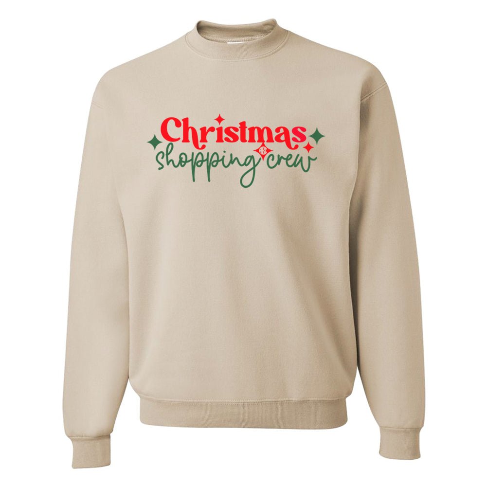 Monogrammed 'Christmas Shopping Crew' Crewneck Sweatshirt - United Monograms
