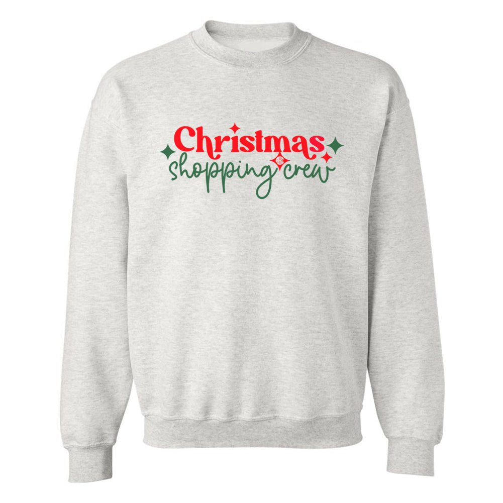 Monogrammed 'Christmas Shopping Crew' Crewneck Sweatshirt - United Monograms