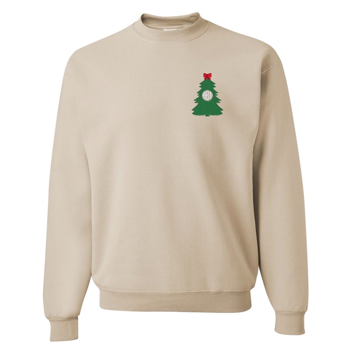 Monogrammed 'Christmas Tree' Crewneck Sweatshirt - United Monograms