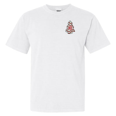 Monogrammed 'Christmas Tree Zebra Cake' T - Shirt - United Monograms