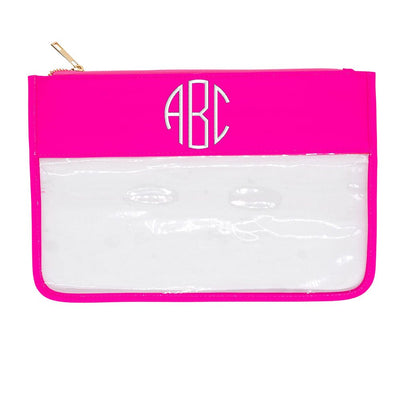 Monogrammed Clear Pouch - United Monograms
