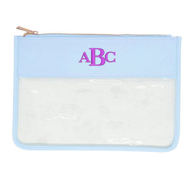 Monogrammed Clear Pouch - United Monograms