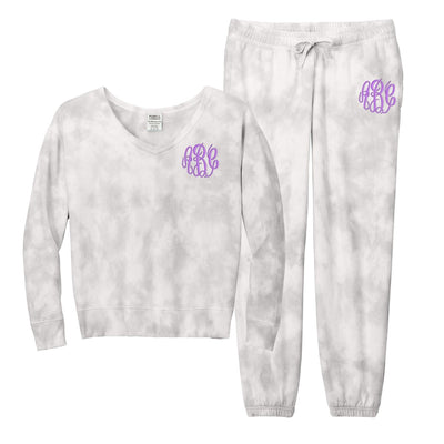 Monogrammed Cloud Tie-Dye Set - United Monograms